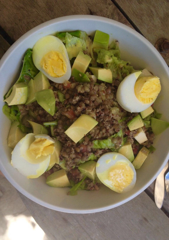 Una foto de Lentejas con quinoa
