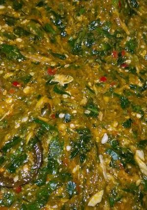 A picture of Okro Soup.