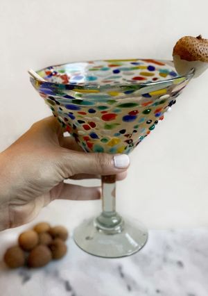 Una foto de Martini de litchi