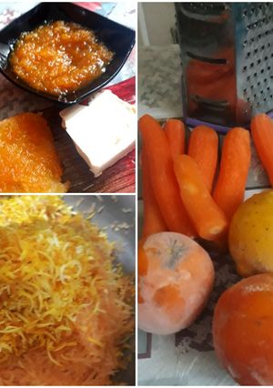 صورة لوصفة مربى البرتقال والجزر🍊🍊🥕🥕🍋