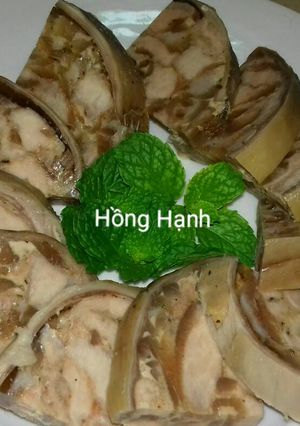 Hình của món Bao Tử Nhồi Thịt.