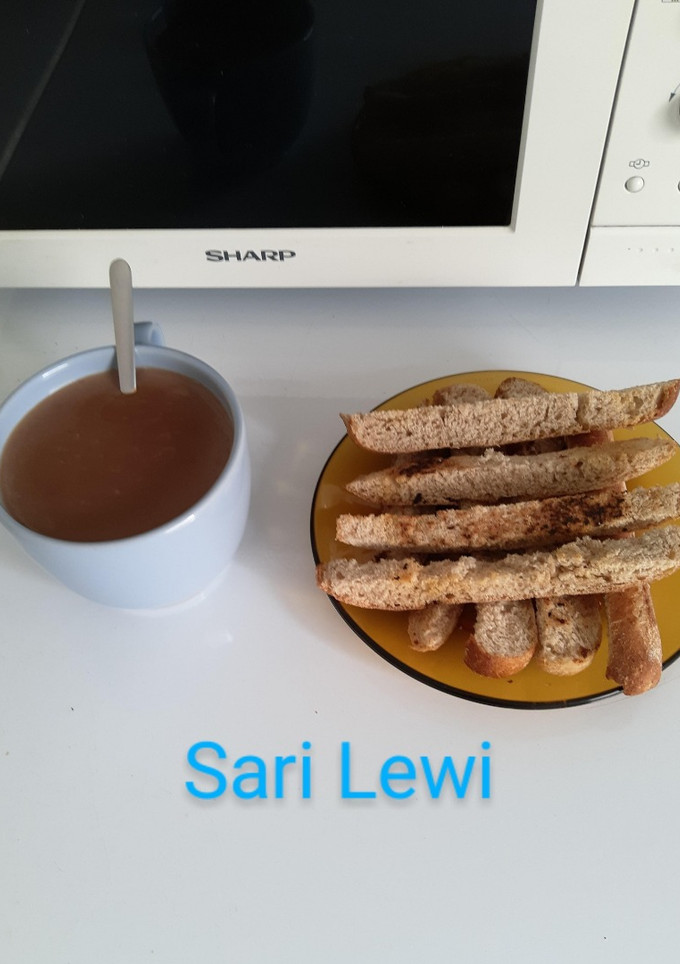 Una foto de Chocolate con pan tostado (receta caliente de 5 ingredientes)