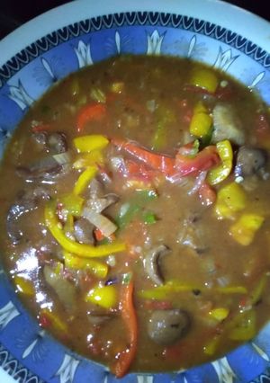 A picture of Kidney soup.