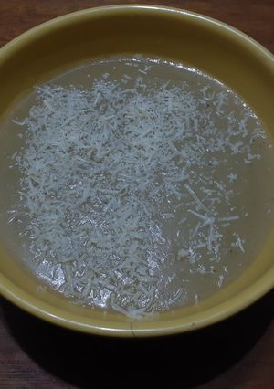Una foto de Sopa crema de arvejas
