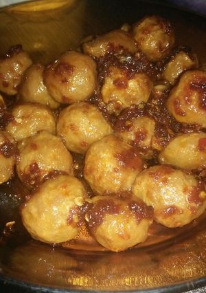 Foto resep Pentol goreng pedas