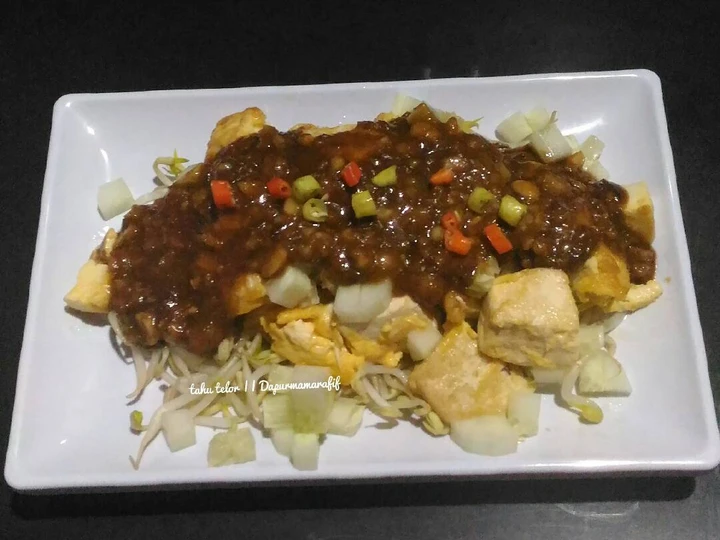Langkah Gampang Membuat Resep Tahu telur bumbu petis yang Menggugah Selera Anti Ribet, Bisa Manjain Lidah