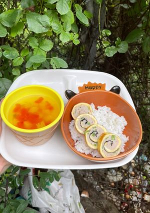 Hình của món Chả cuộn vân mây.