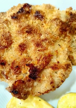Una foto de Pollo empanado al horno