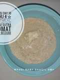MPASI menu 4 ☆ 》Oatmeal+Daging ayam giling+Tahu sutra+Tomat+keju