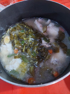 Foto resep Sop Ikan Sayur Asin (Suan Chai Yu) versi simple kuah bening