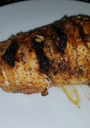 Una foto de Suprema hasselback o abanico