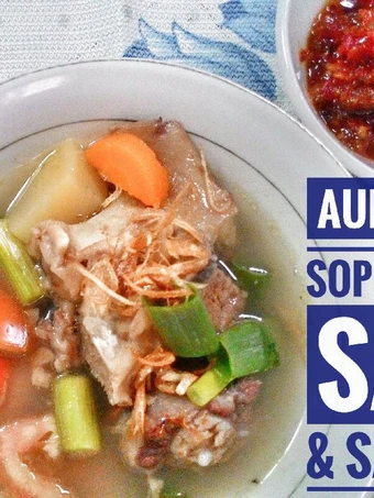 Cara Mudah Menyiapkan Resep Sop Buntut Sapi dan Sambal yang Enak Banget