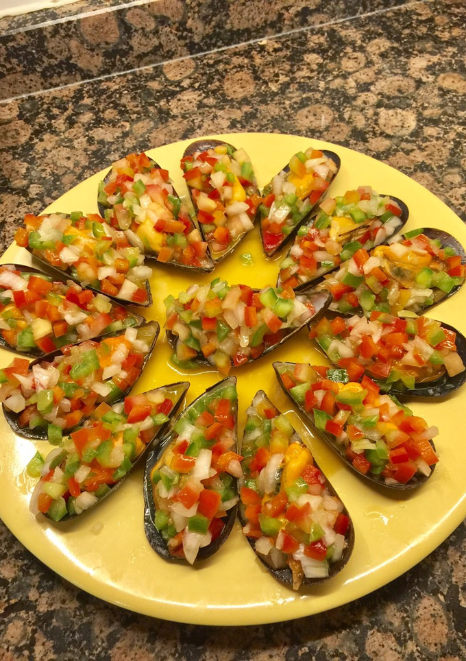 Una foto de Mejillones a la vinagreta