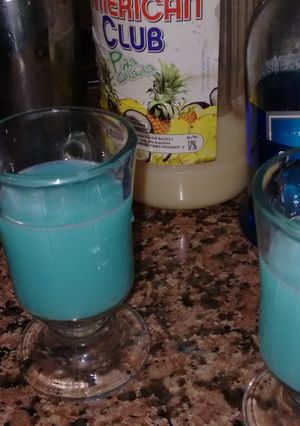 Una foto de Cocktail pitufo