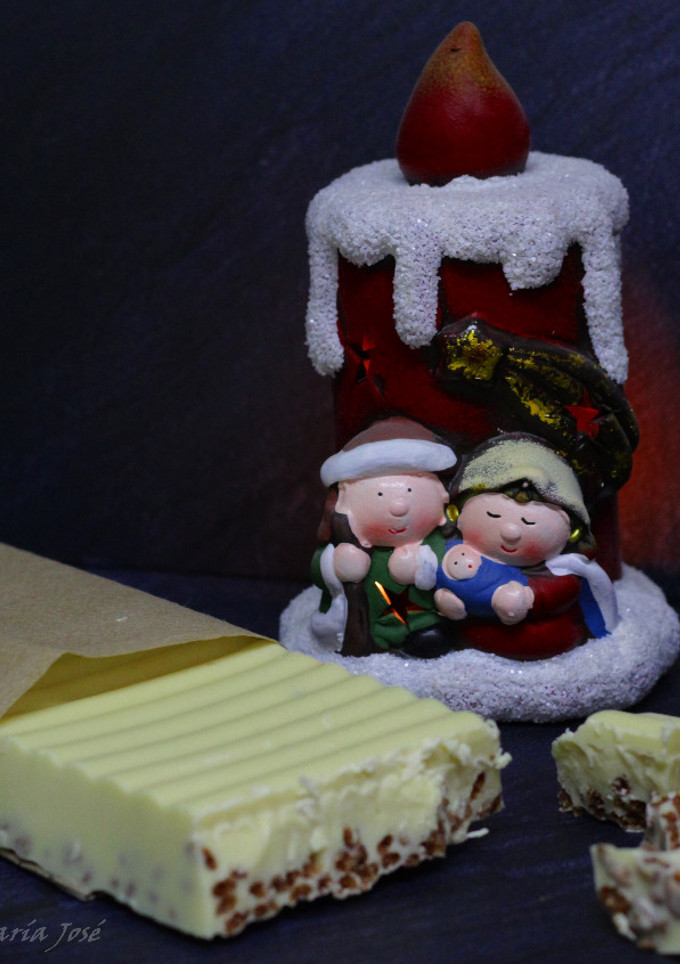 Una foto de Turrón de Chocolate Blanco