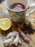 Tisane détox gingembre 🫚 citron 🍋 curcuma hibiscus 🌺