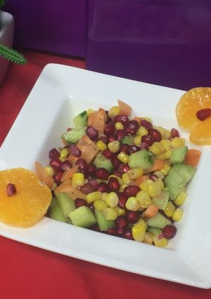 A picture of Pomegranate and Corn Salad.
