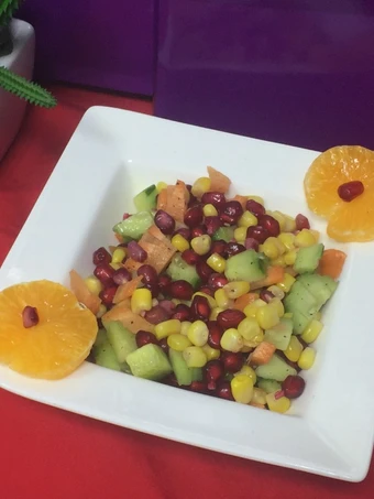 Easy Way Make Pomegranate and Corn Salad the Delicious Really delicious