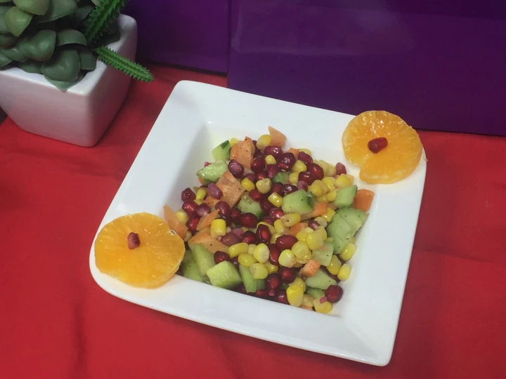 Easy Way Make Pomegranate and Corn Salad the Delicious Really delicious