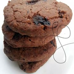 A picture of Eggless Chocolate Cookies.
