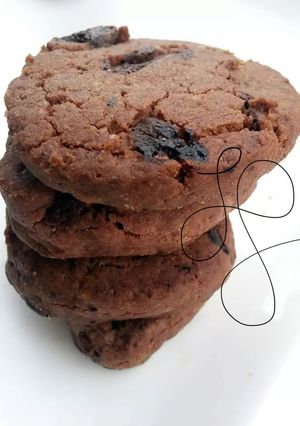 A picture of Eggless Chocolate Cookies.