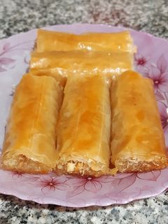 صورة لوصفة جلاش حلو صوابع محشية
