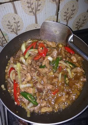 Foto resep Daging sapi saus tiram