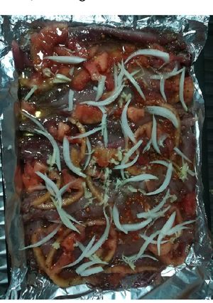 Una foto de "Jurel fresco al horno"😋