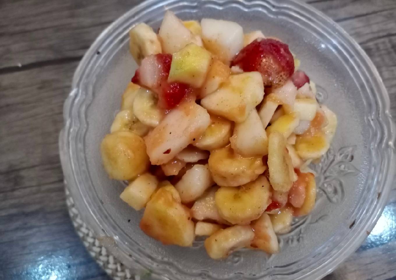 Tango chutney fruit chat 🍌🍎🍓