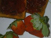A picture of strawberry preserves