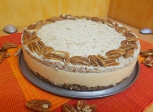 Foto principal de Cheesecake de calabaza y nueces pecanas