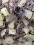 Picadillo con papas en caldo