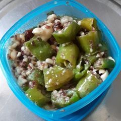 Green chilli sabzi A picture of Green chilli sabzi.