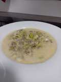 Hackfleisch-Lauch-Suppe