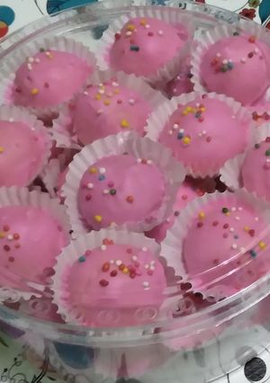 Foto resep 097. Bola-bola Strawberry 🍓