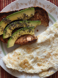 A picture of Avocado chia sandwich.