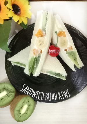 Foto resep Sandwich buah kiwi
