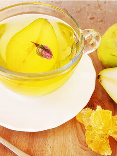عکسی از دستور دمنوش گلابی و گل محمدی