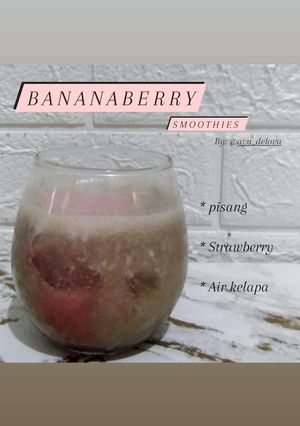 Foto resep Bananaberry smoothies