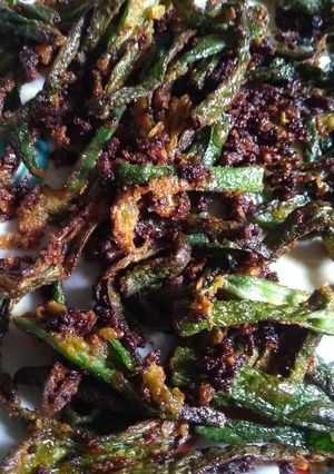 A picture of Crispy lady's finger.
