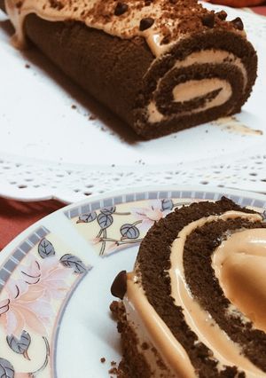 Una foto de Pionono chocotorta