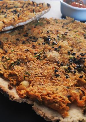 A picture of Open Oats and Mooli paratha.