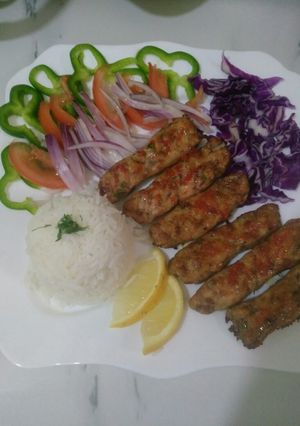صورة لوصفة كباب الدجاج