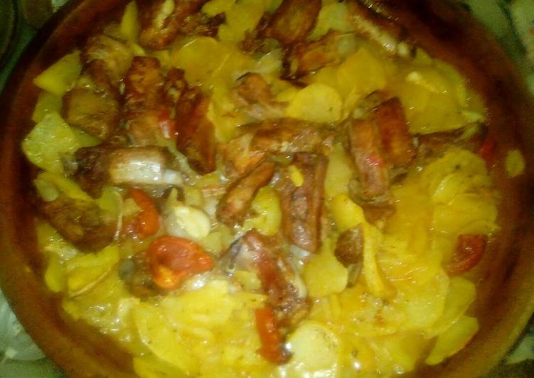 Costillas en adobo casero, al horno