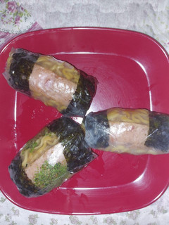 Foto resep Mie goreng sosis nori rice paper roll
