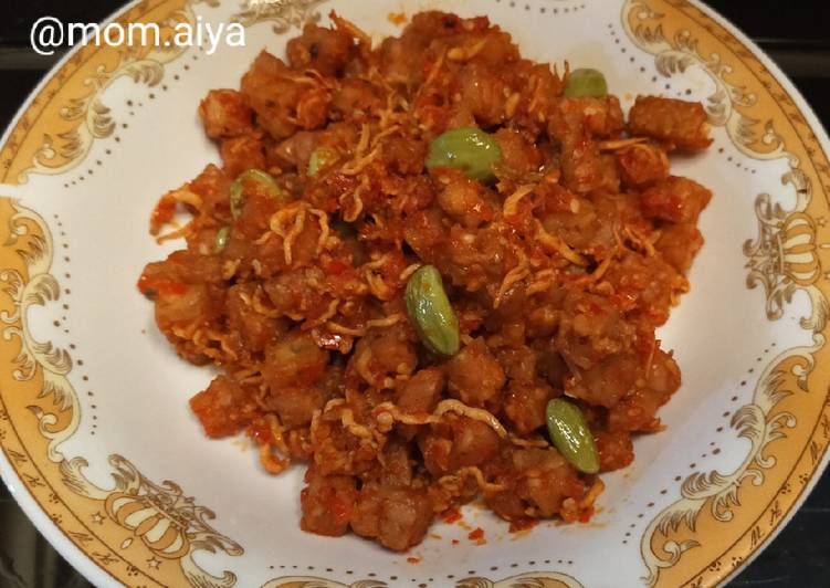 Resep SAMBEL GORENG TEMPE, TERI DAN PETE Anti Gagal
