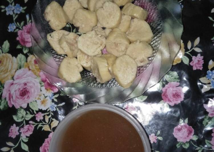 Empek empek sutra dengan ayam
