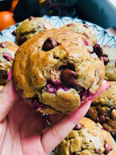 Foto resep Raspberry Chocolate Chip Muffins