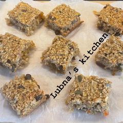 A picture of Ripe Banana flapjacks:.