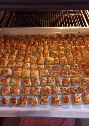 Sajtos kockák recept fotója